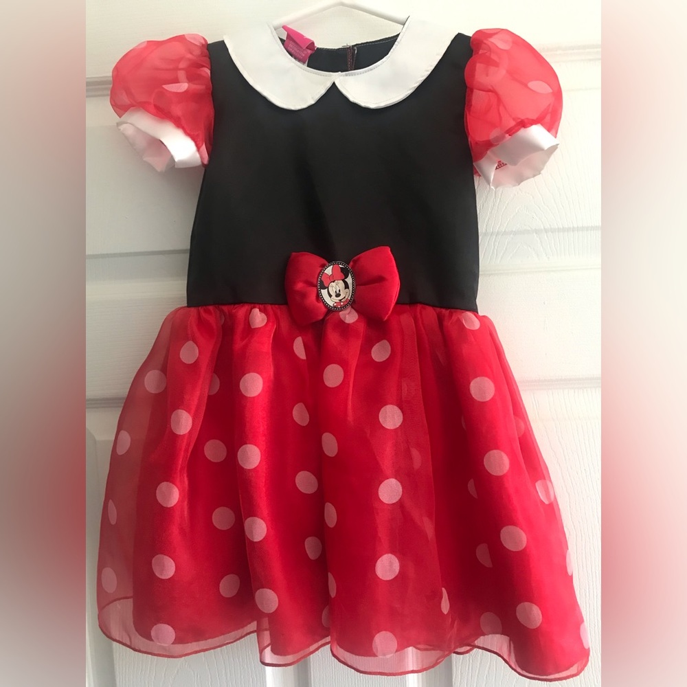 Classic Disney 3T and 4T Minnie Mouse Costume with Velcro headband